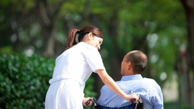 Person receiving care at home